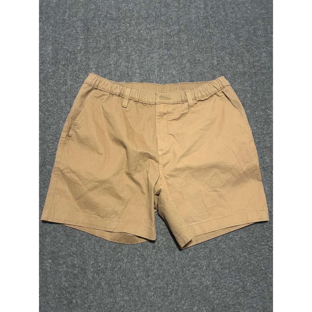 Chubbies chino shorts boomstick tan cotton stretch 5.5 inseam Large read